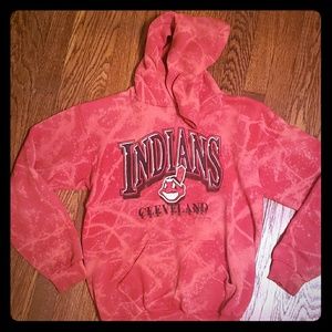 Homemade Cleveland Indians distressed kids hoodie